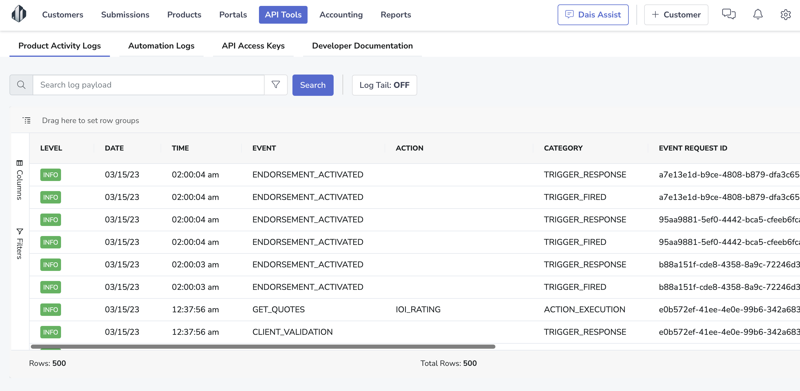 Monitor API Traffic